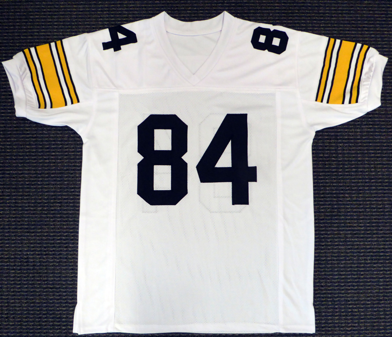 Pittsburgh Steelers Antonio Brown Autographed White Nike Jersey Size XL  (Signature Bleeding) Beckett BAS Stock #126636 - Mill Creek Sports