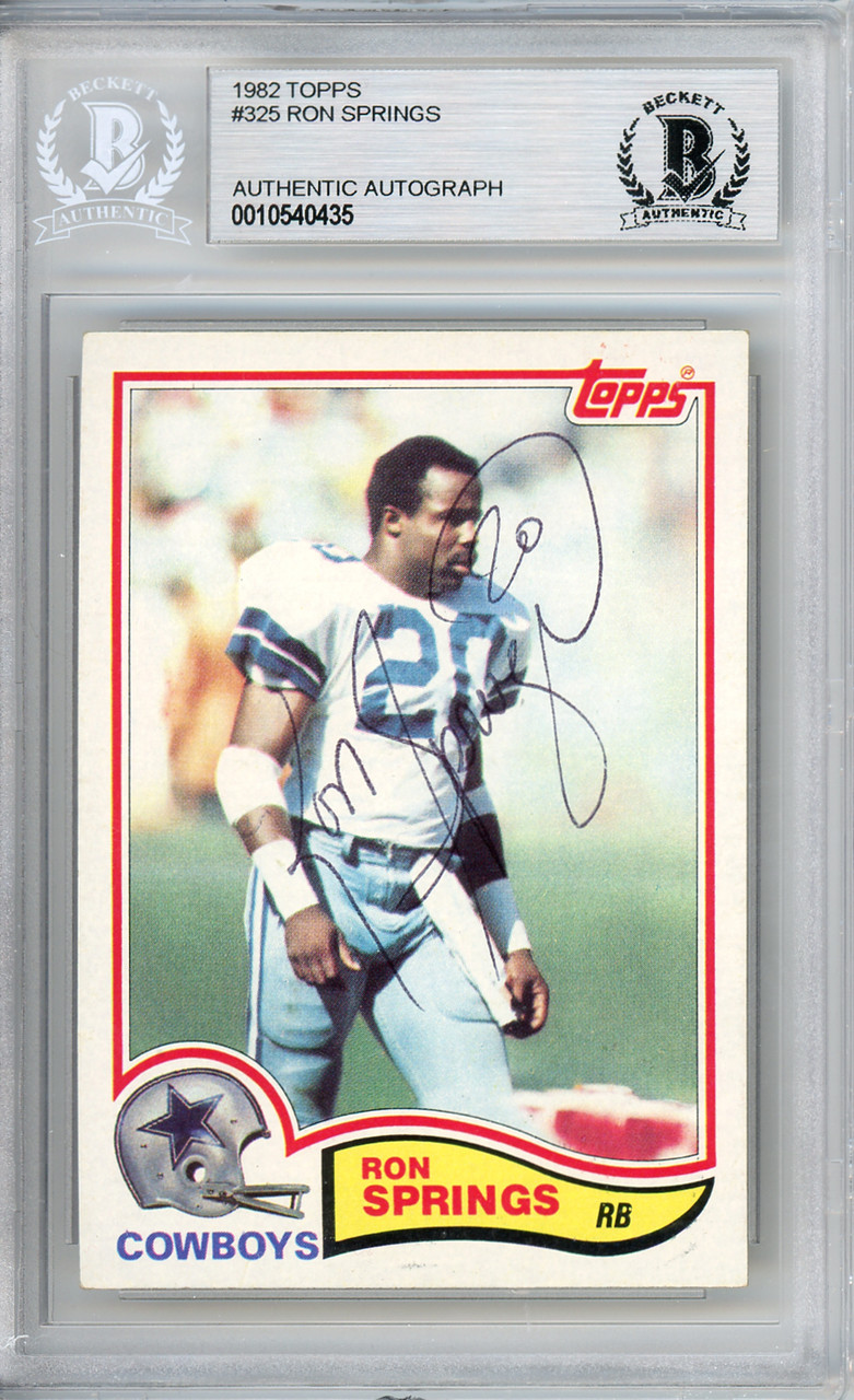 1981 Topps Football Rookie Card #433 Ron Springs