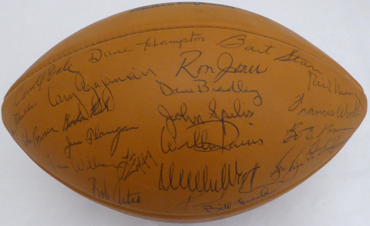 packers autographed football