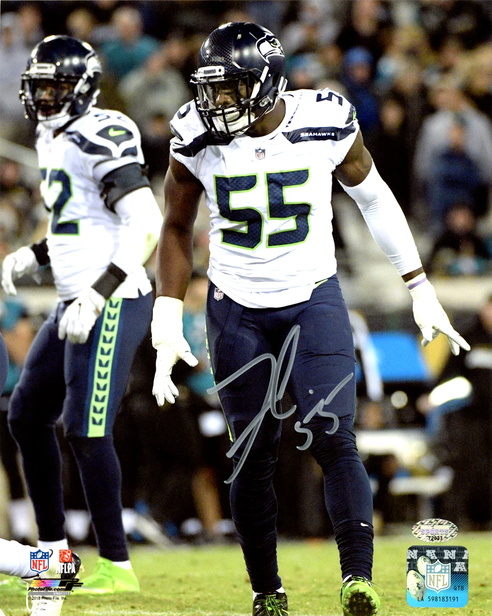 Frank Clark Autographed 8x10 Photo Seattle Seahawks MCS Holo Stock #138035  - Mill Creek Sports