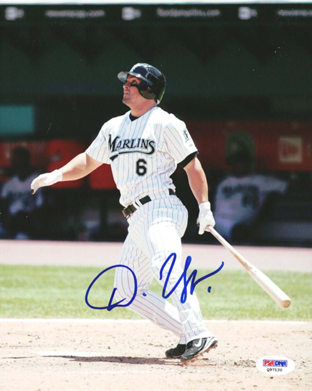 Dan Uggla Autographed 8x10 Photo Florida Marlins PSA/DNA #Q97120