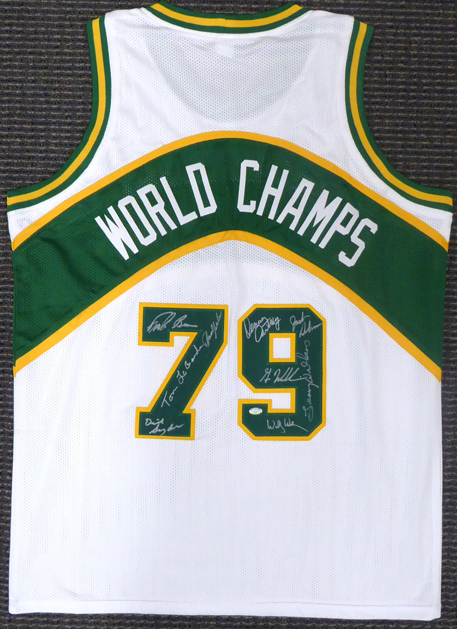 VINTAGE SEATTLE SUPERSONICS NBA CHAMPION OFFICIAL SHOOTING SHIRT – epitome.