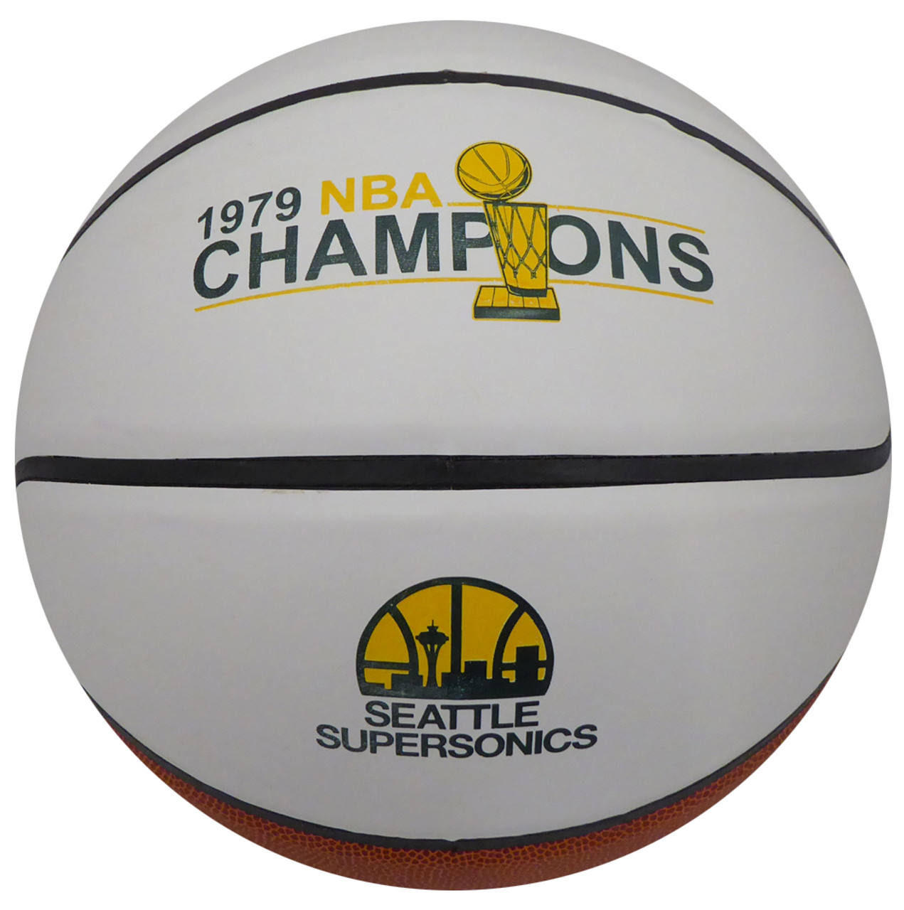 Seattle Supersonics 1978-79 NBA Champions Logo Unsigned Basketball Stock  #145873 - Mill Creek Sports