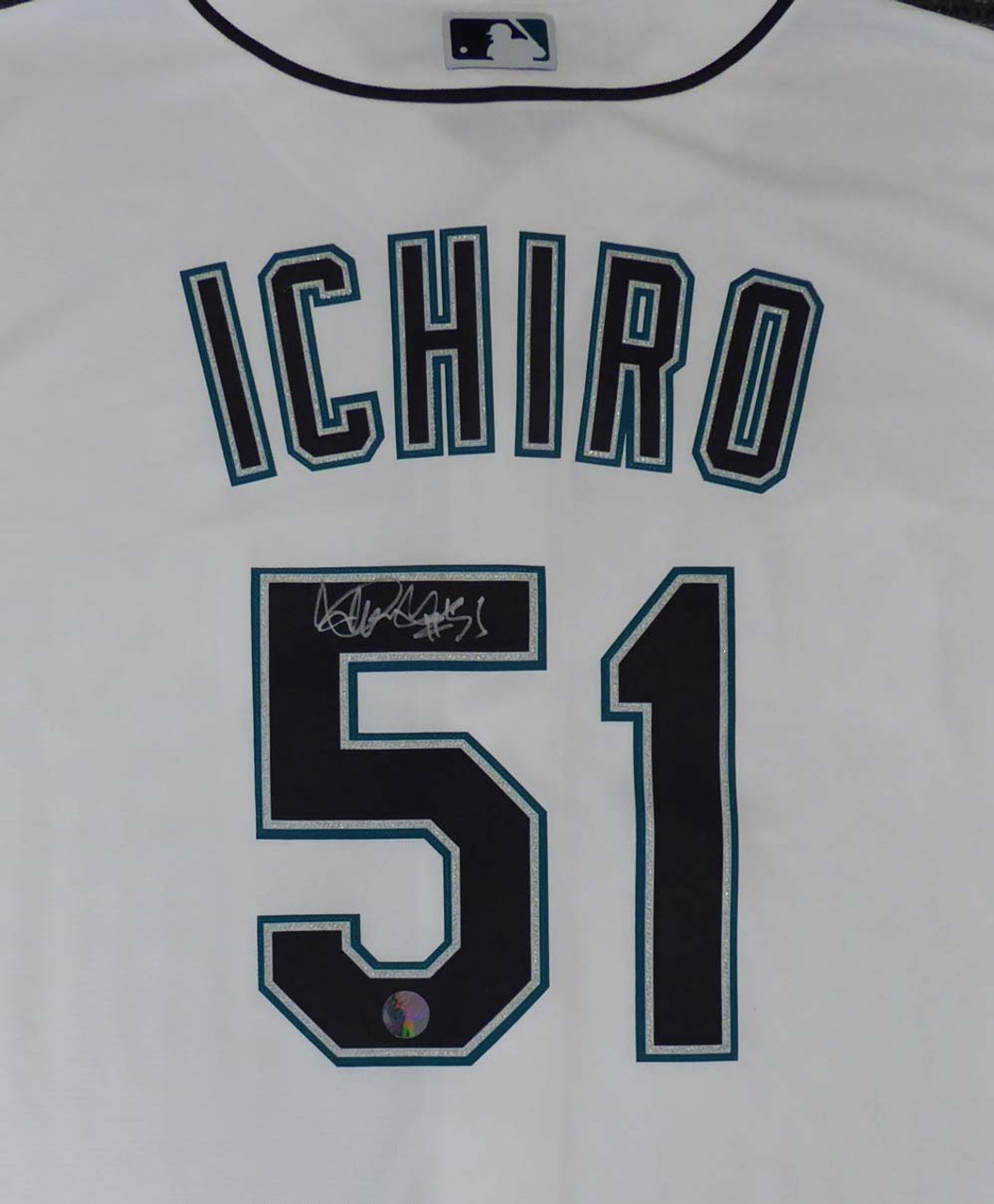 Ichiro Suzuki Autographed Miami Marlins Majestic White Baseball Jersey -  BAS COA at 's Sports Collectibles Store