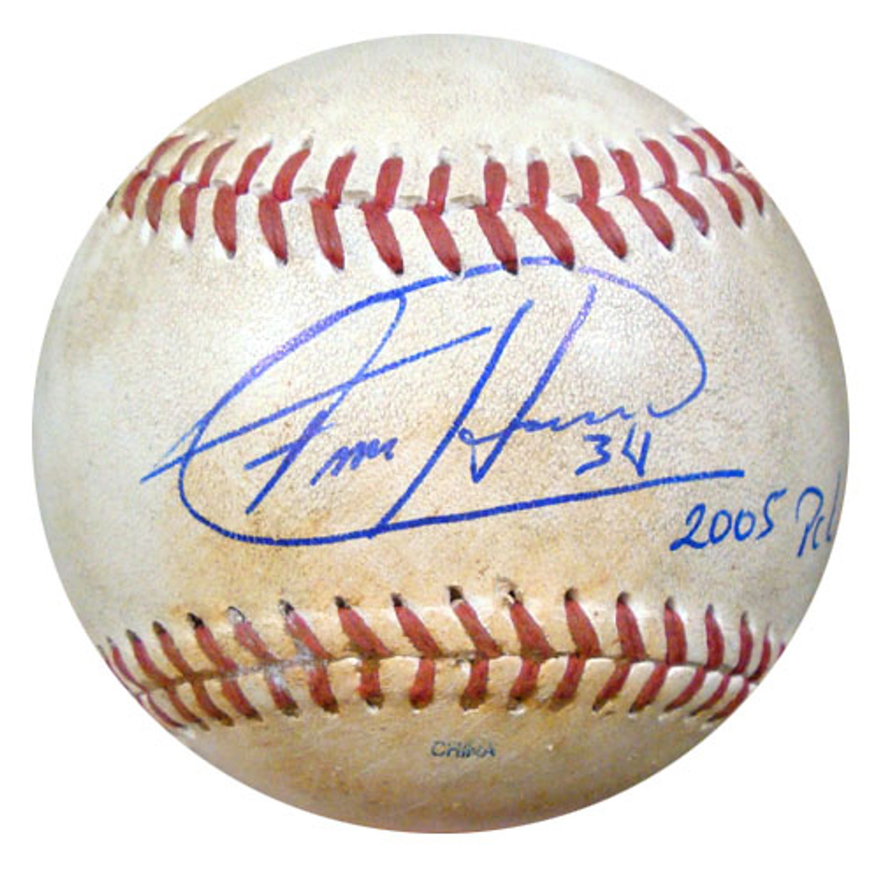 Felix Hernandez Autographed 2005 PCL Game Used Baseball Seattle