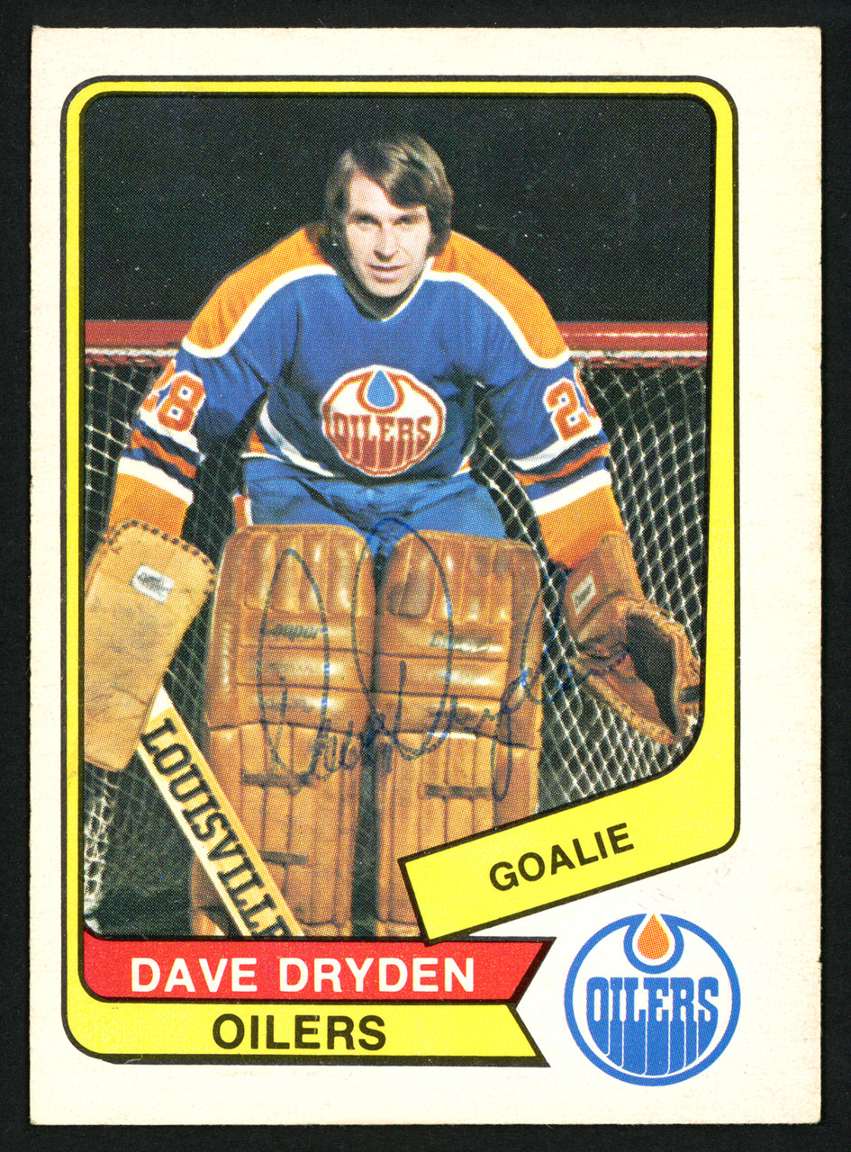 WHA 1978-79 Edmonton Oilers Dave Dryden 28 Home Hockey Jersey — BORIZ