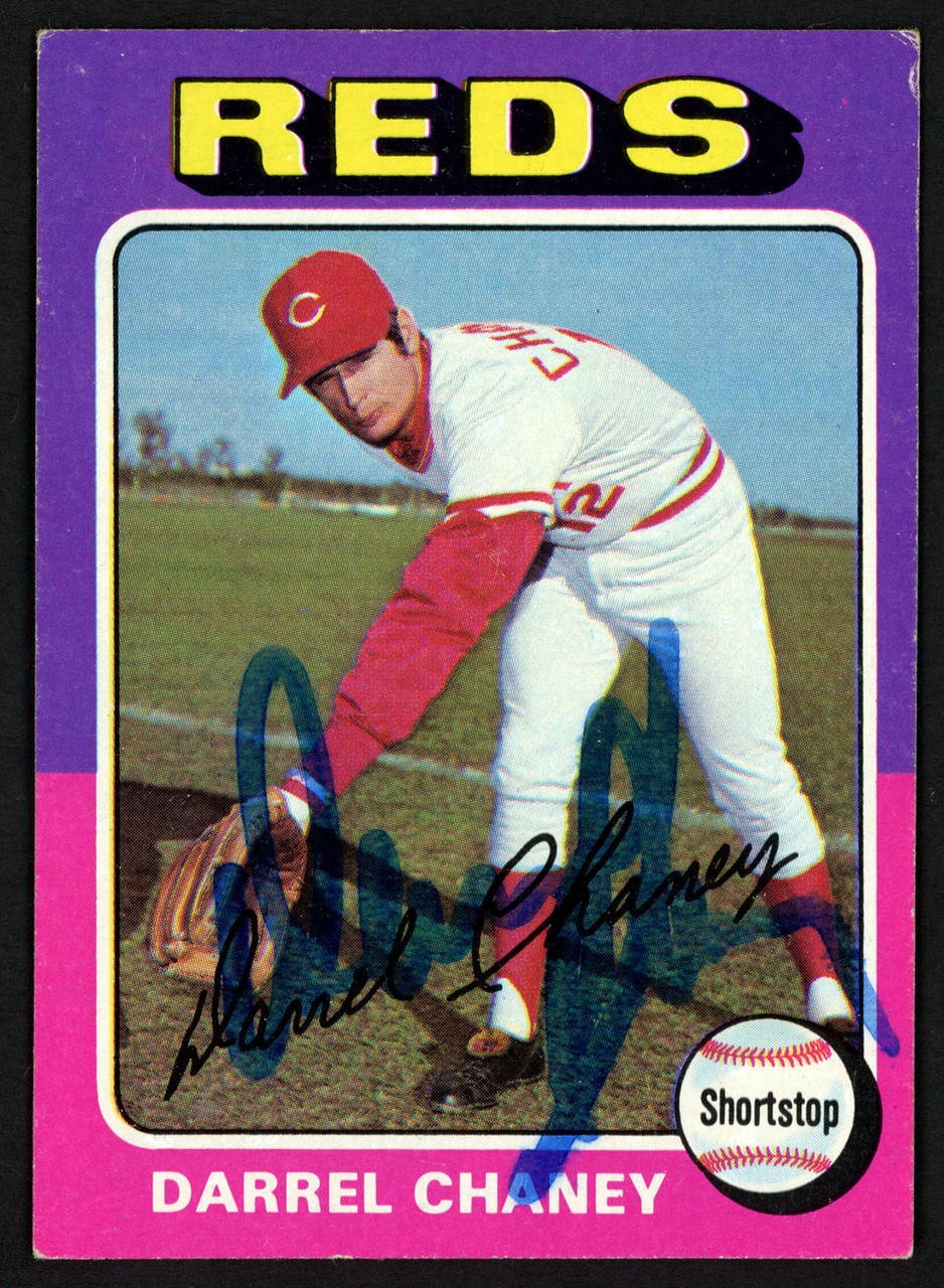 Darrel Chaney autographed Baseball Card (Cincinnati Reds) 1975