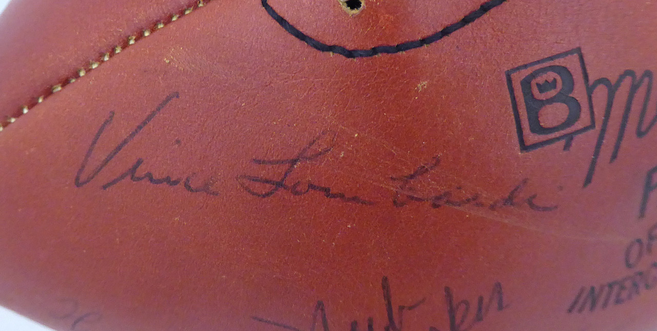 1963 Green Bay Packers Team Autographed Official Wilson Football