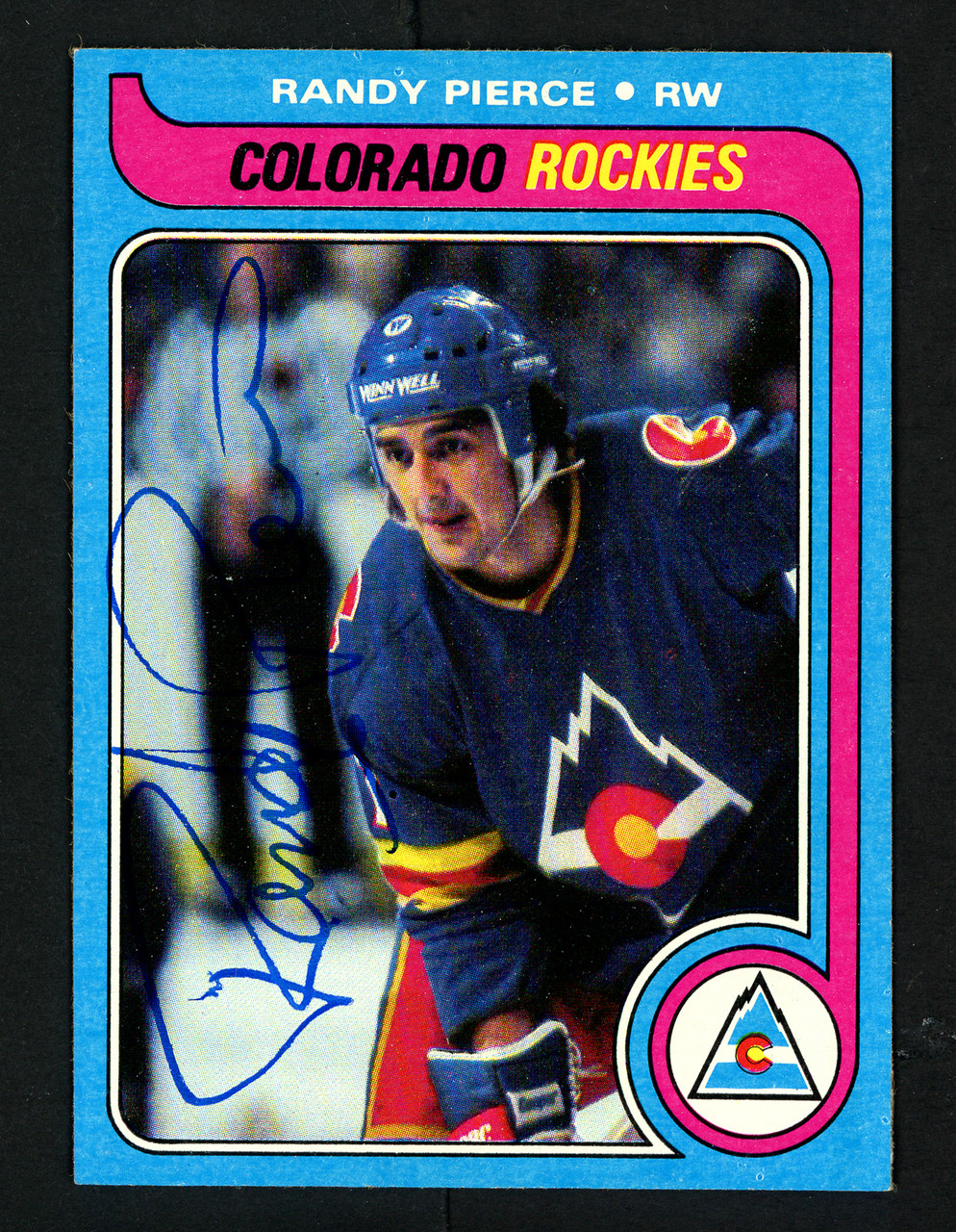 Randy Pierce Autographed 1979-80 Topps Rookie Card #137 Colorado