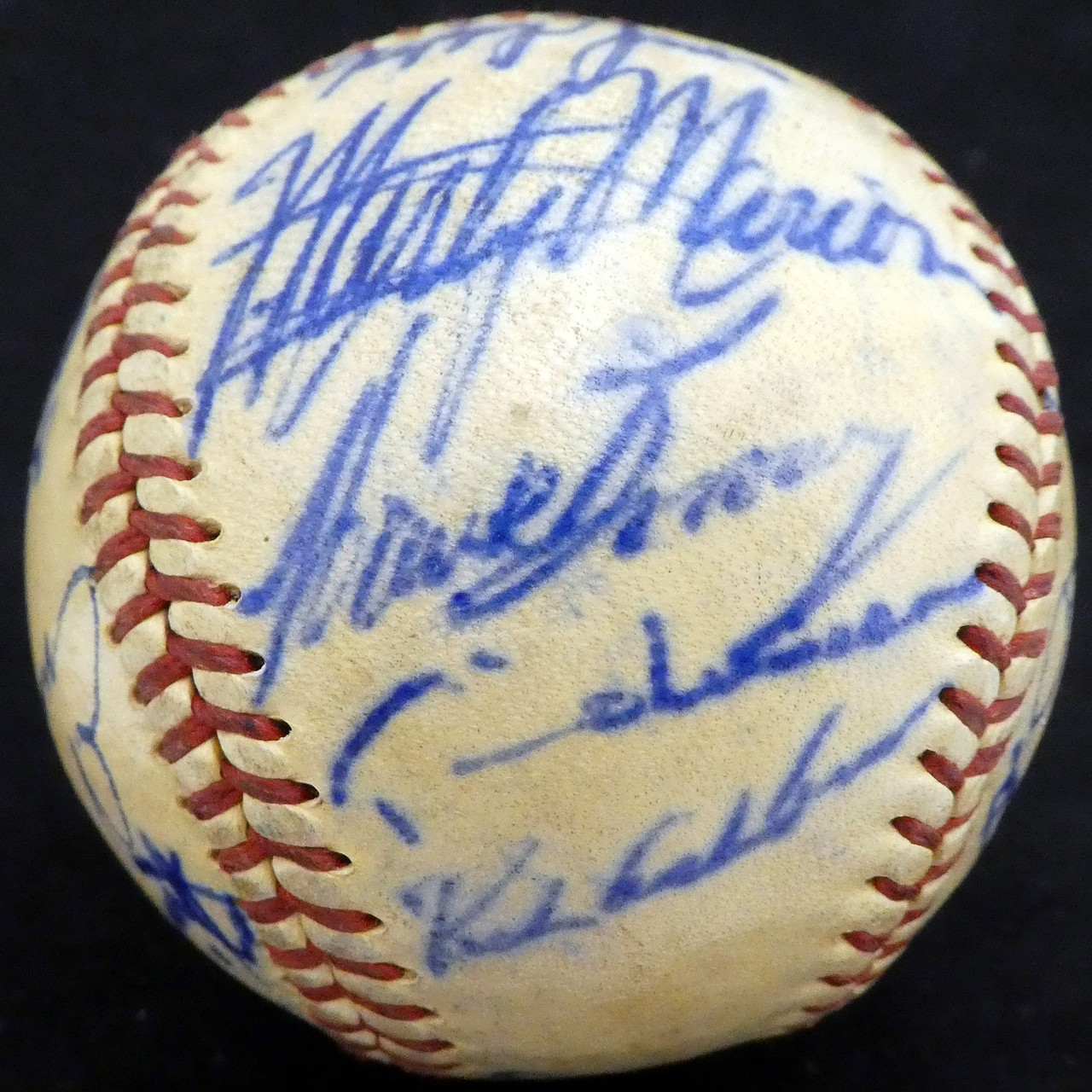 1950 St. Louis Cardinals & Philadelphia Phillies Autographed Official  Baseball With 19 Total Signatures Including Stan Musial & Enos Slaughter  Beckett