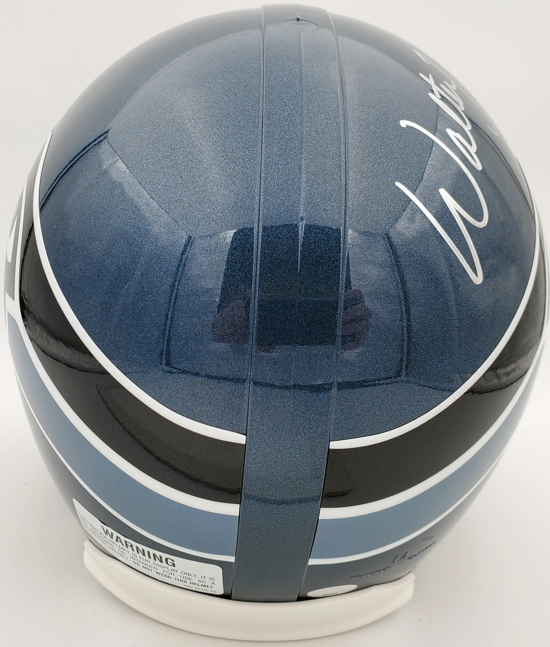 Warren Moon Autographed Seattle Seahawks Full Size Gray Replica Throwback  Helmet HOF 06 MCS Holo Stock #187028