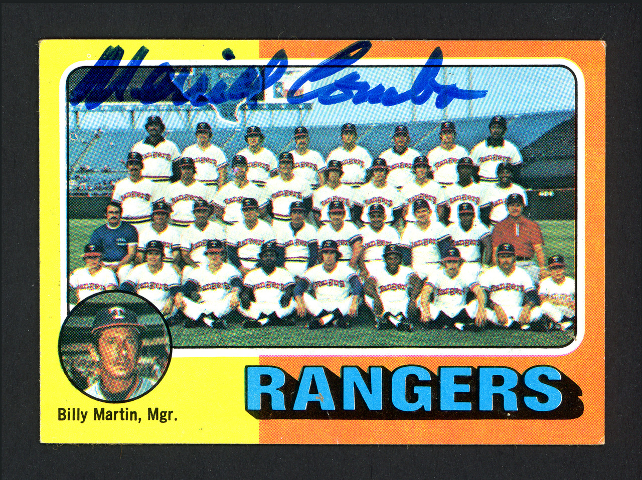 Fergie Jenkins Autographed 1975 SSPC Card #255 Texas Rangers SKU #178511 -  Mill Creek Sports