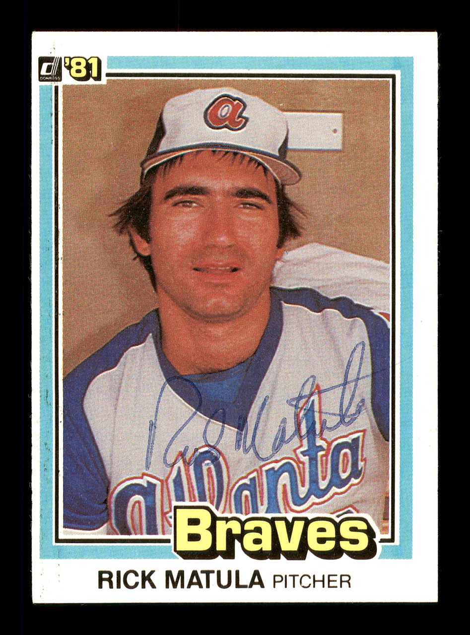 Rick Matula Autographed 1981 Fleer Card #263 Atlanta Braves SKU