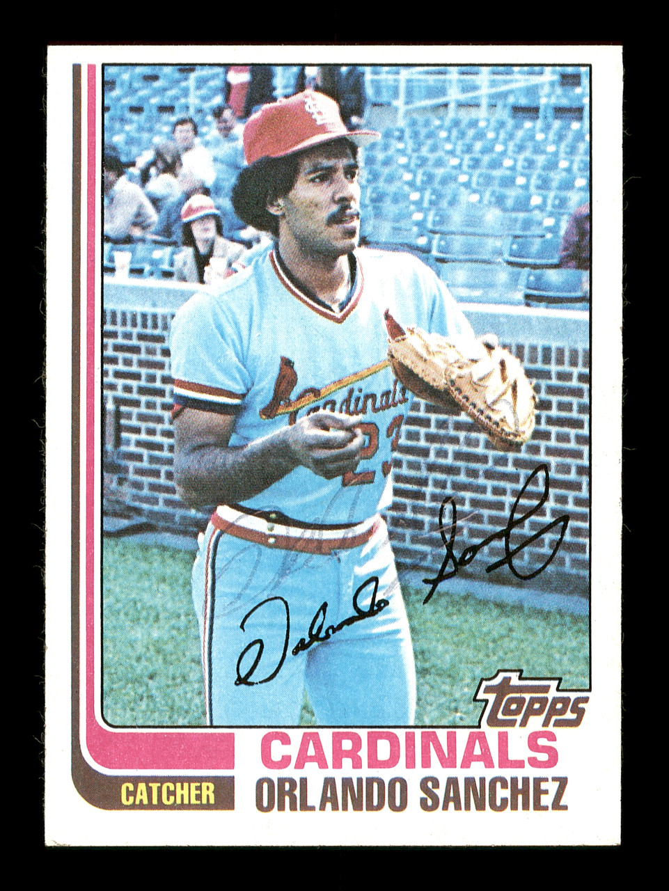 Orlando Sanchez Autographed 1982 Topps Card #604 St. Louis Cardinals SKU  #166774 - Mill Creek Sports