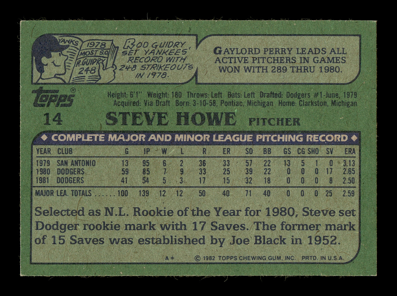 Steve Sax Autographed 1982 Topps Rookie Card #681 Los Angeles