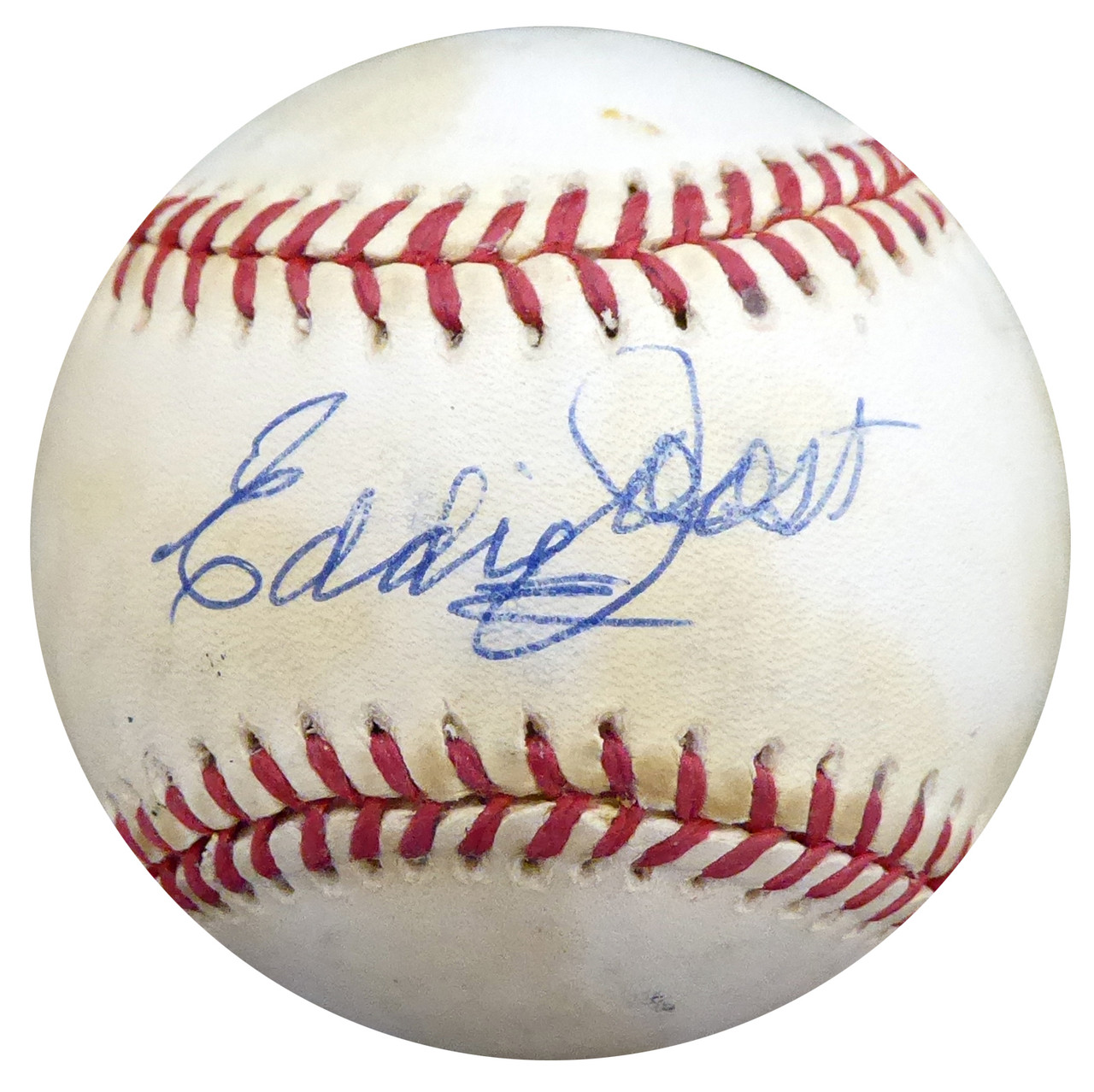 Eddie Joost Autographed Official AL Baseball Cincinnati Reds, Boston Braves  Beckett BAS #S78425