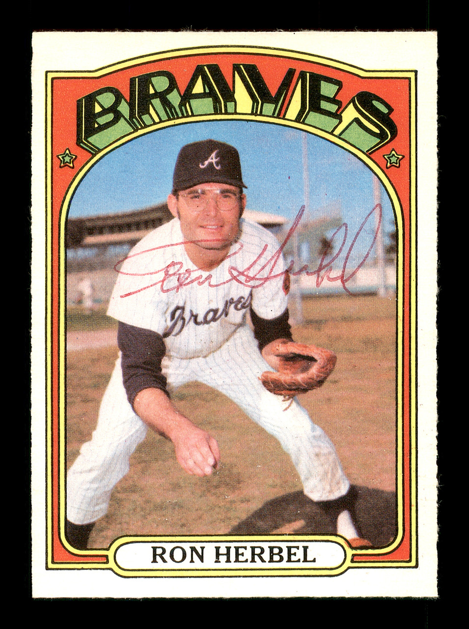 Marty Perez Autographed 1974 O-Pee-Chee Card #374 Atlanta Braves SKU  #169353 - Mill Creek Sports