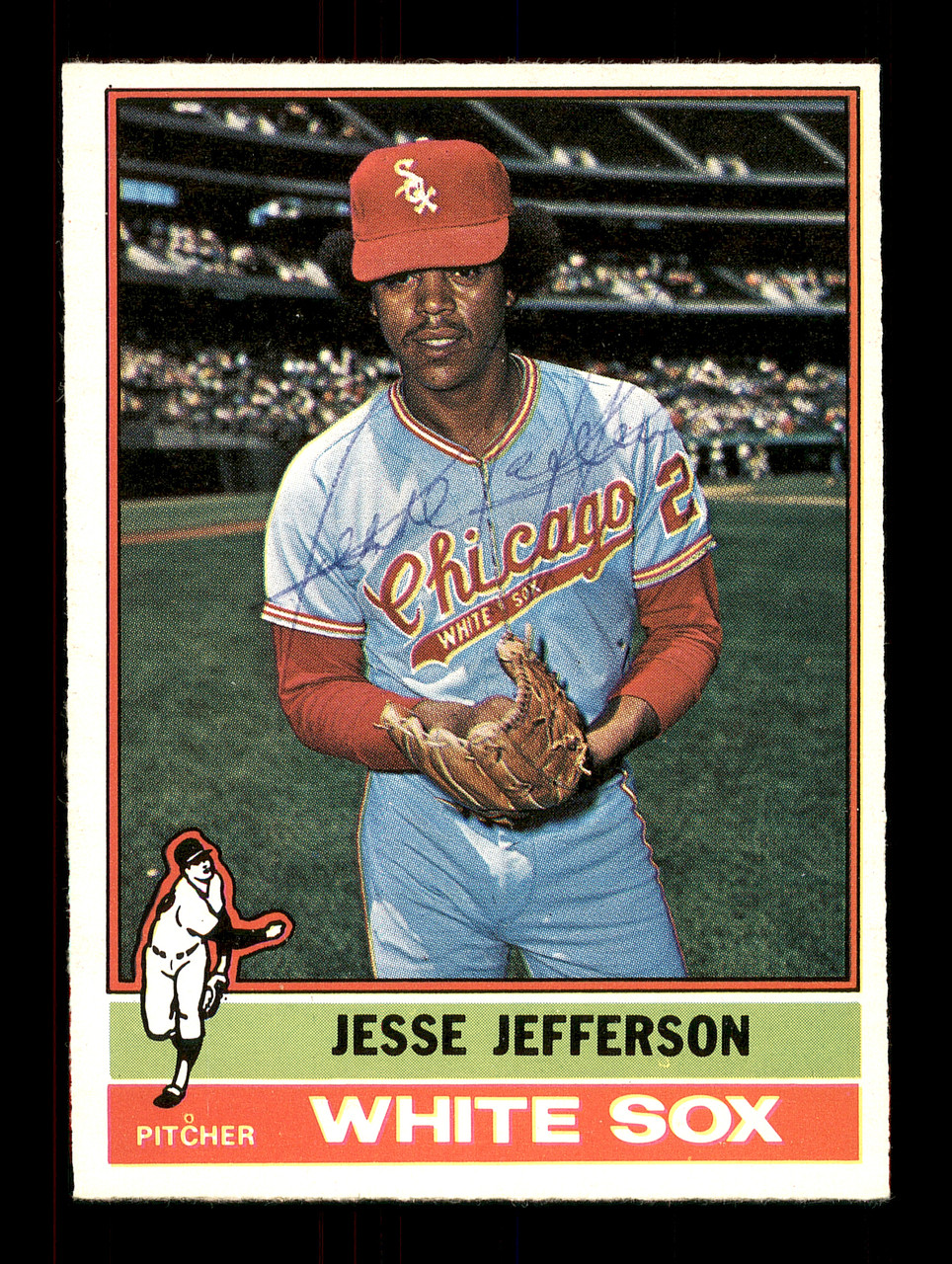 Jesse Jefferson Autographed 1976 O-Pee-Chee Card #47 Chicago White Sox SKU  #169434