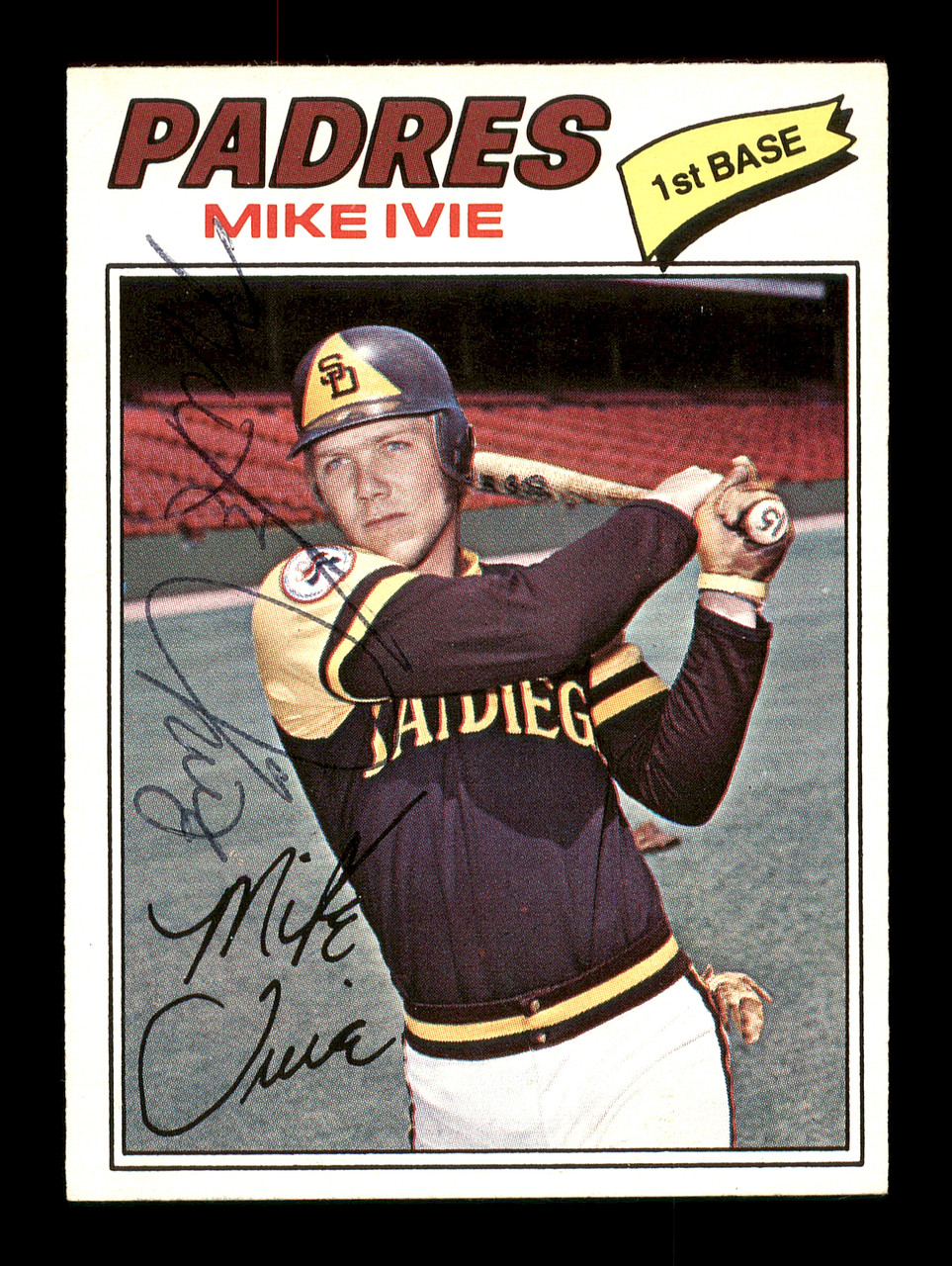 Mike Ivie Autographed 1978 Topps Card #445 San Diego Padres Beckett BAS  #10447310 - Mill Creek Sports