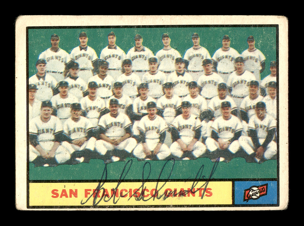 Bob Schmidt Autographed 1960 Topps Card #501 San Francisco Giants