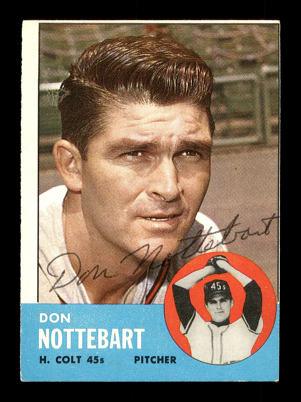 Hal Woodeshick Autographed 1964 Topps Card #370 Houston Colt .45's SKU  #170299 - Mill Creek Sports