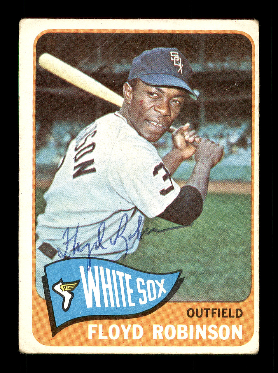 Floyd Robinson Autographed 1965 Topps Card #345 Chicago White Sox
