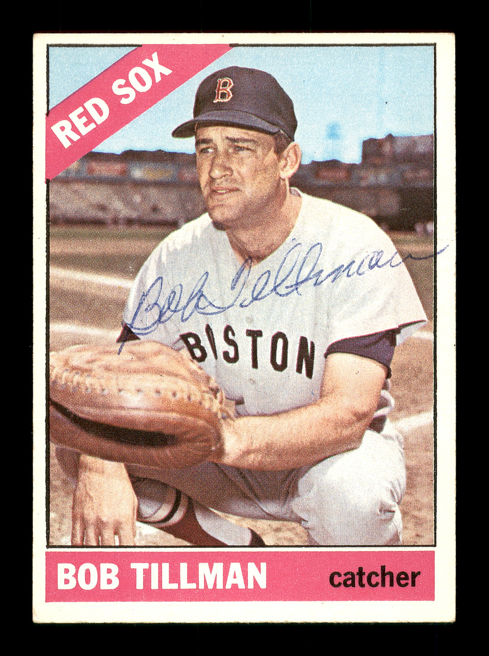 Bob Tillman Autographed 1966 Topps Card #178 Boston Red Sox SKU #170627 -  Mill Creek Sports