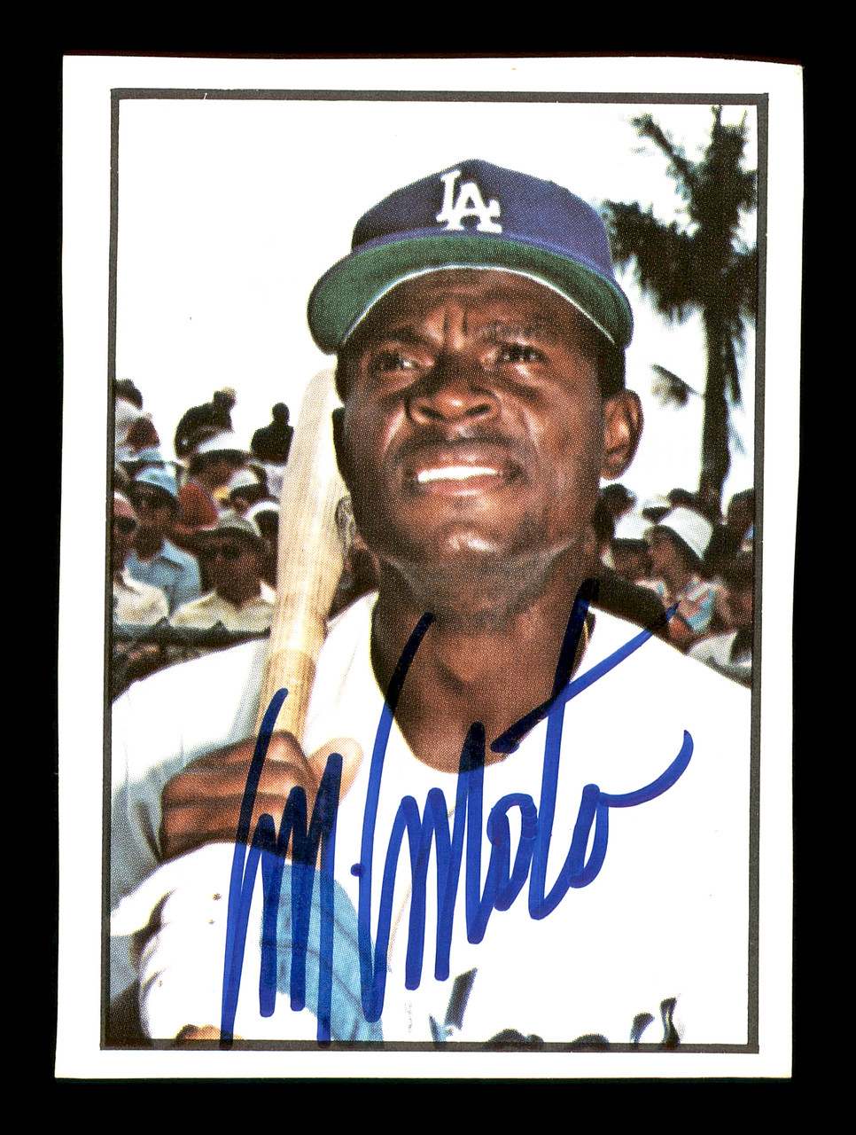 Manny Mota autographed Baseball Card (Los Angeles Dodgers) 1978