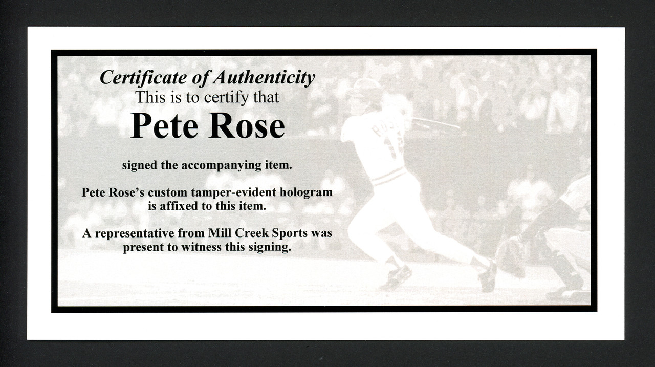 Pete Rose Custom Stats Bat - Cooperstown Bat Company