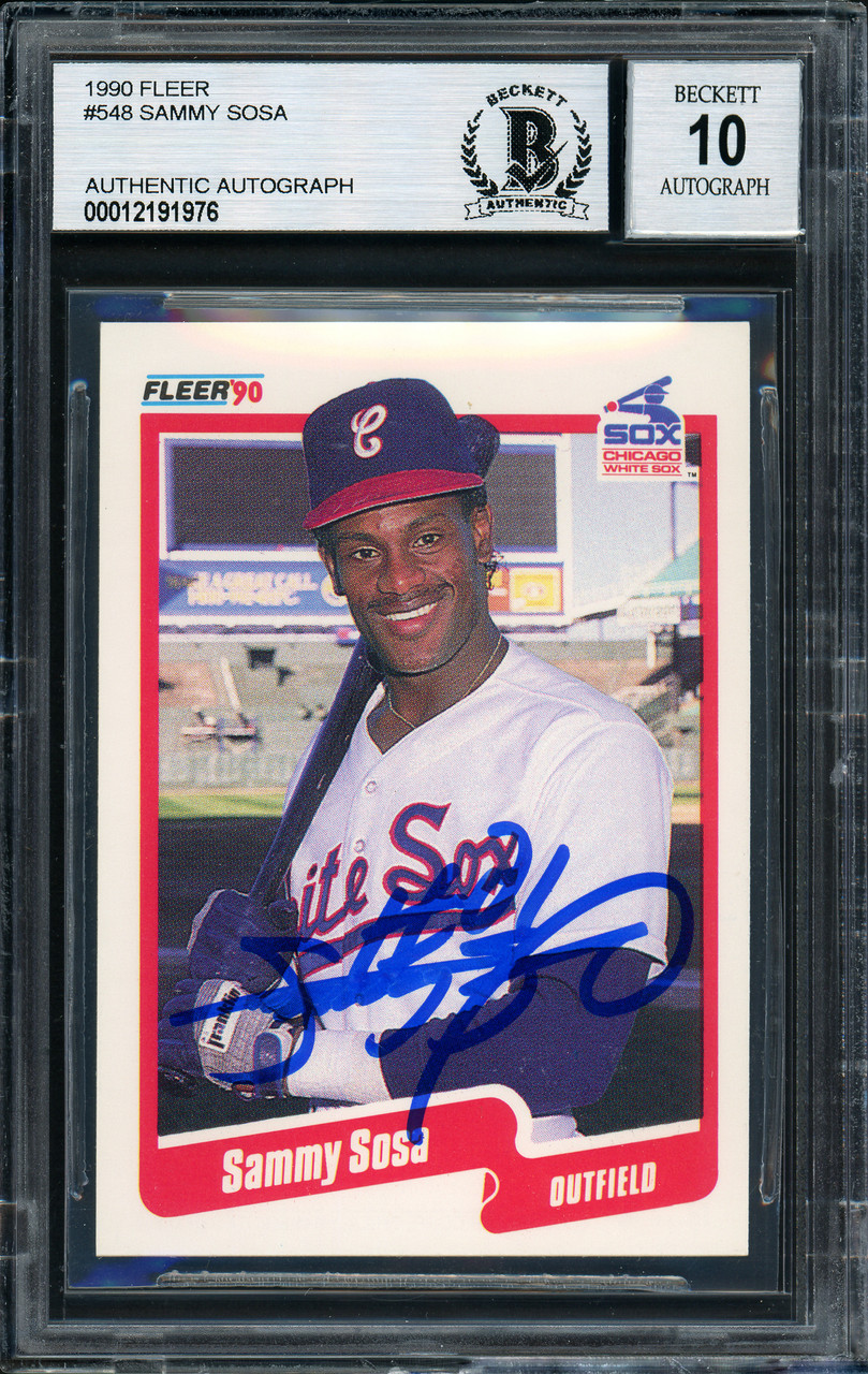 1990 Topps Sammy Sosa Chicago White Sox #692 Baseball Card