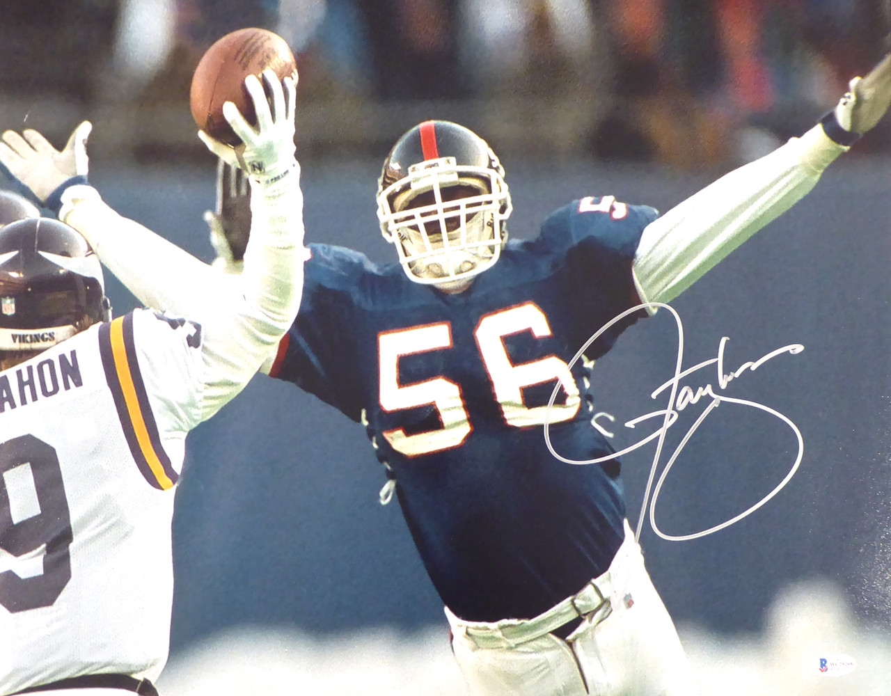 Lawrence Taylor Autographed 16x20 Photo New York Giants Beckett