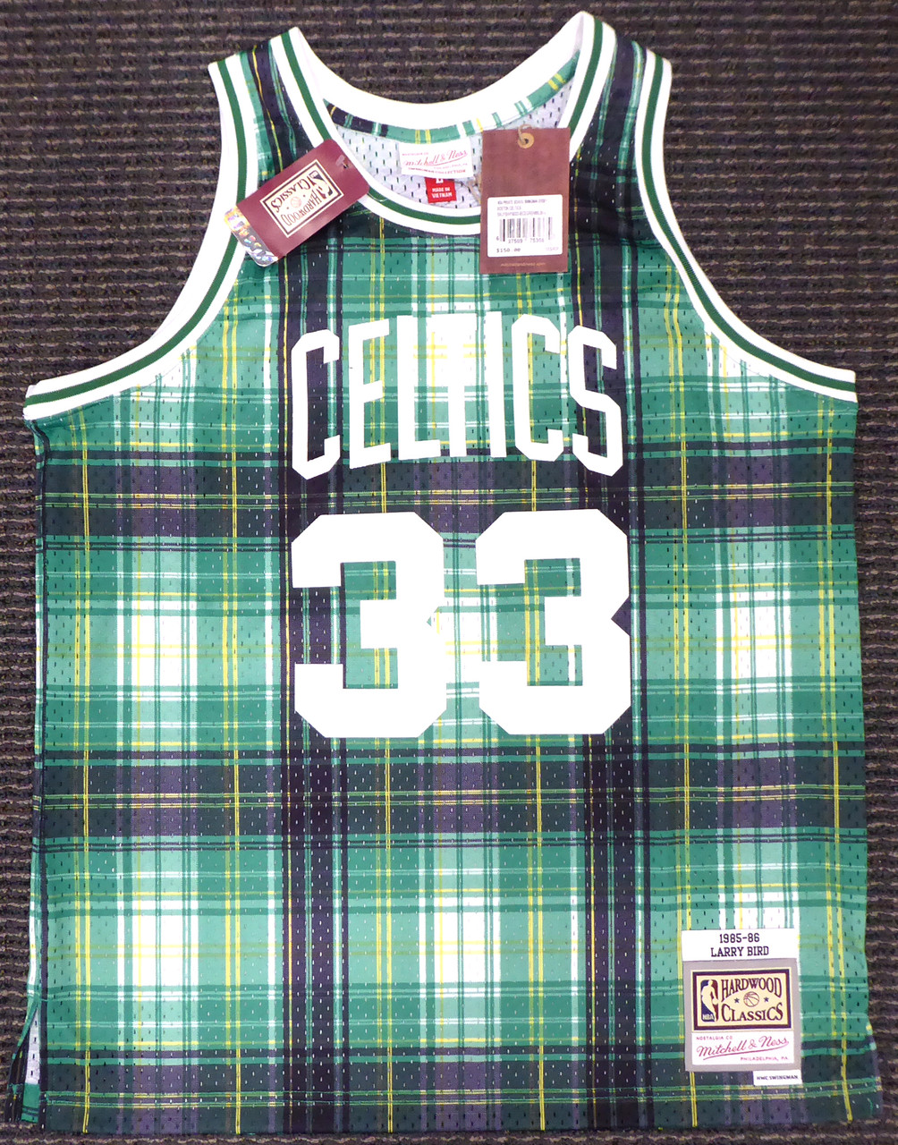 Larry Bird 1985-86 Boston Celtics Mitchell & Ness jersey size 48
