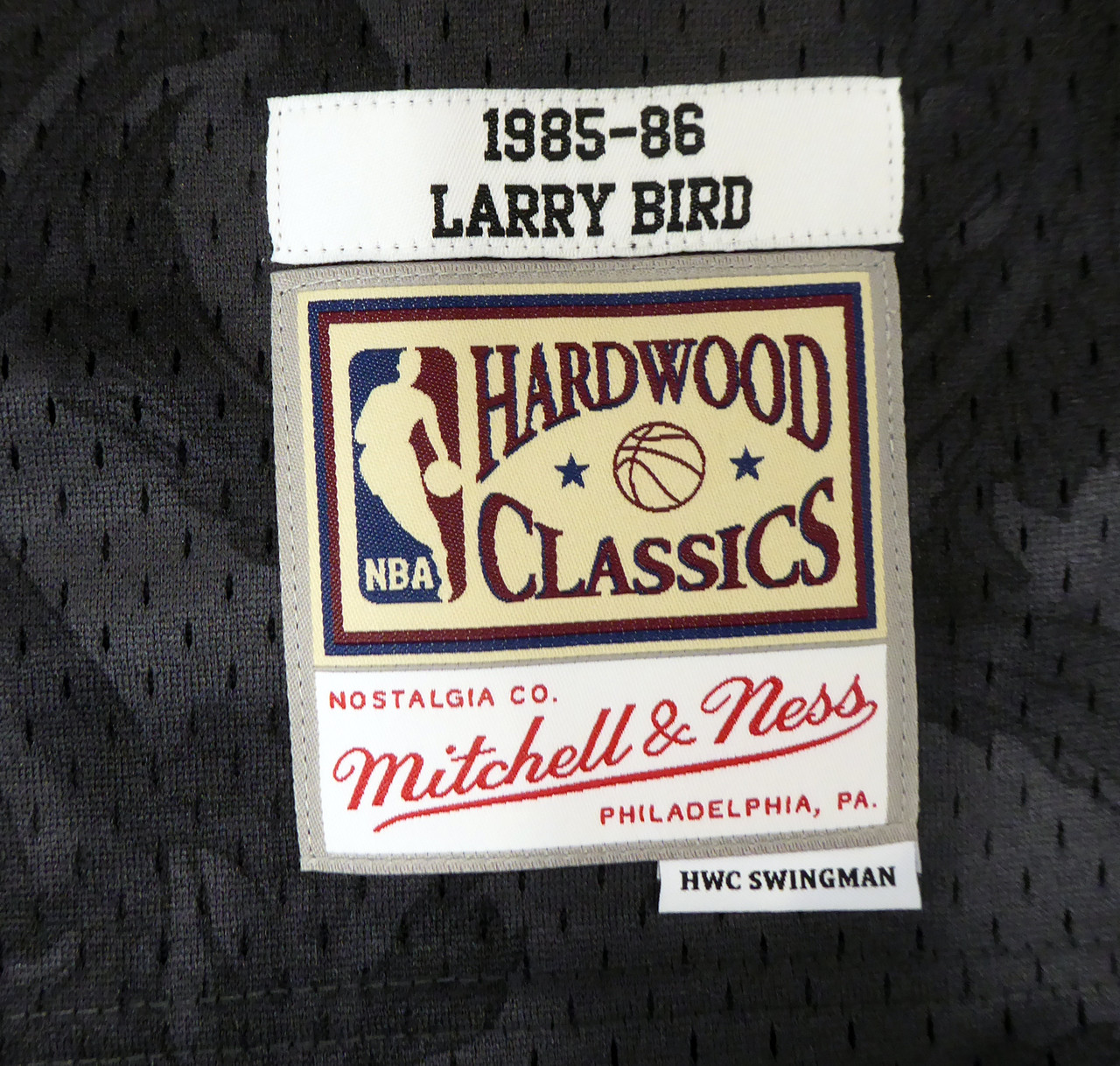 Autographed Larry Bird Jersey - Black Mitchell & Ness Gold Toile Swingman  Size XXL Beckett BAS Stock #177717