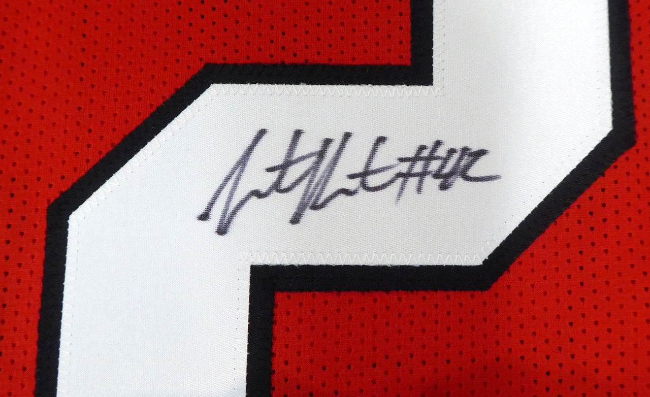 Georgia Bulldogs Justin Houston Autographed Red Jersey PSA/DNA Stock #81760  - Mill Creek Sports