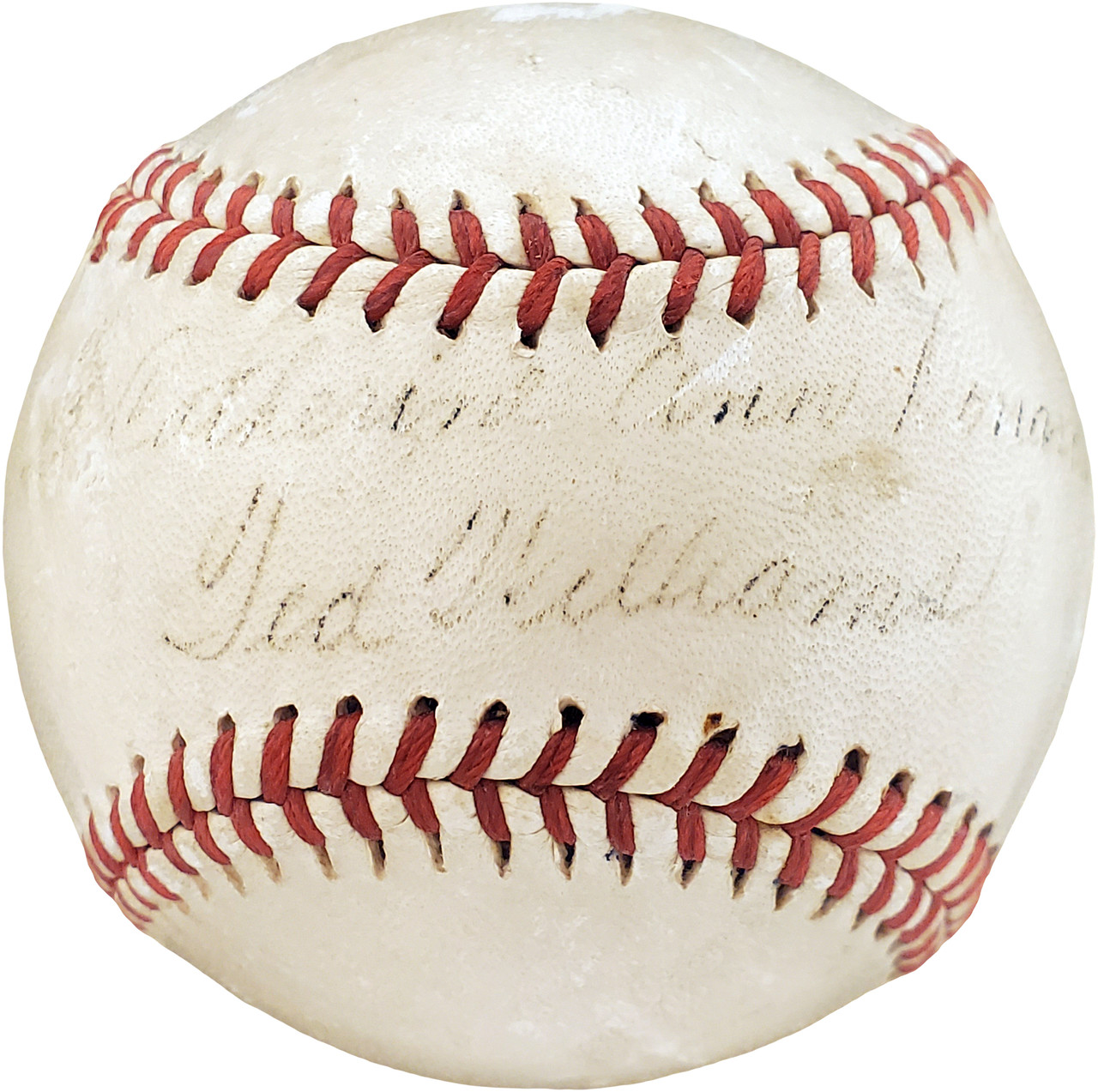 Ted Williams Autographed Official 1940's American League Baseball Boston  Red Sox Catherine JSA #Y33835