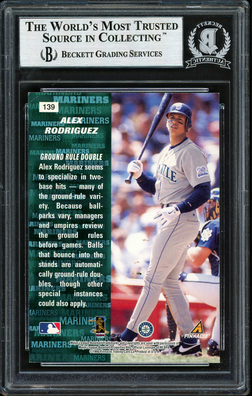 Alex Rodriguez Autographed Signed 2003 Playoff Portraits Card #139 Seattle  Mariners Beckett Beckett