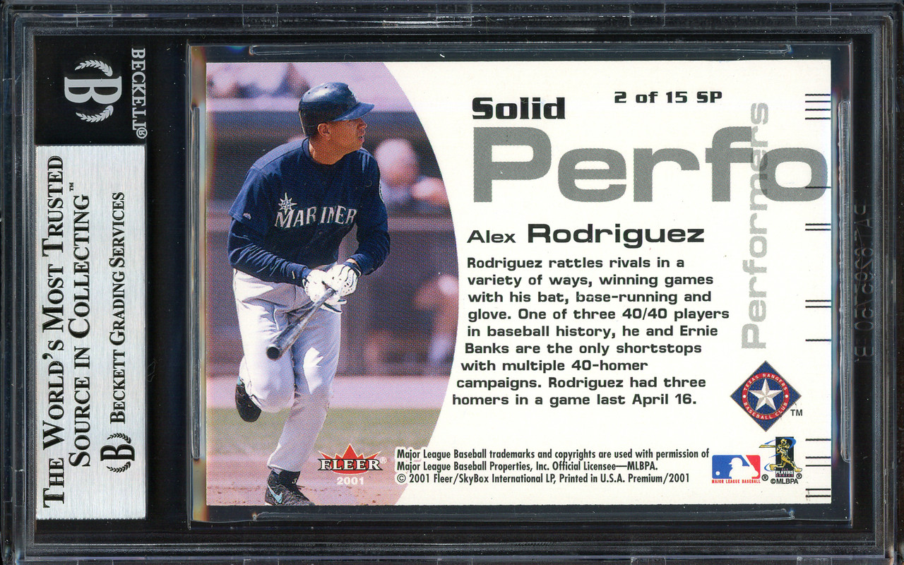 Alex Rodriguez Autographed 2003 Fleer EX Card #67 Texas Rangers