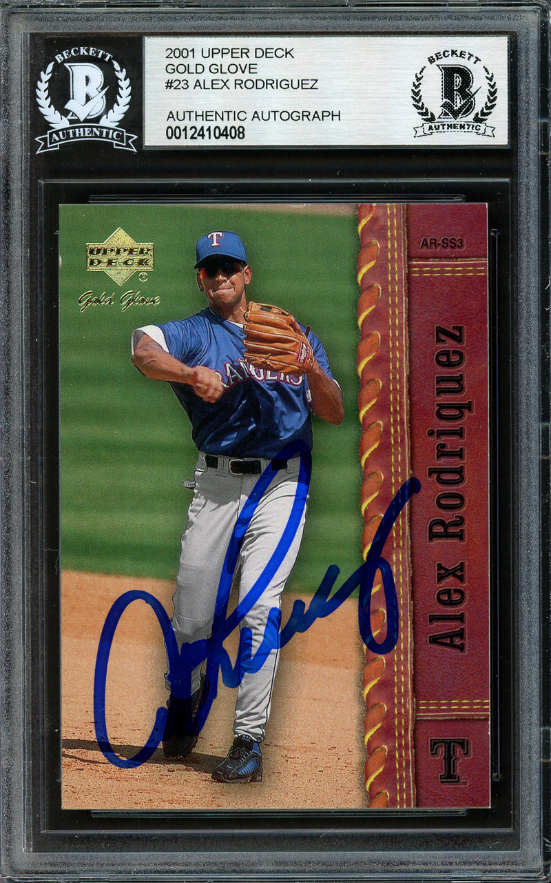 Alex Rodriguez Autographed 2003 Leaf Sunday Dress Card #SD-9 Texas