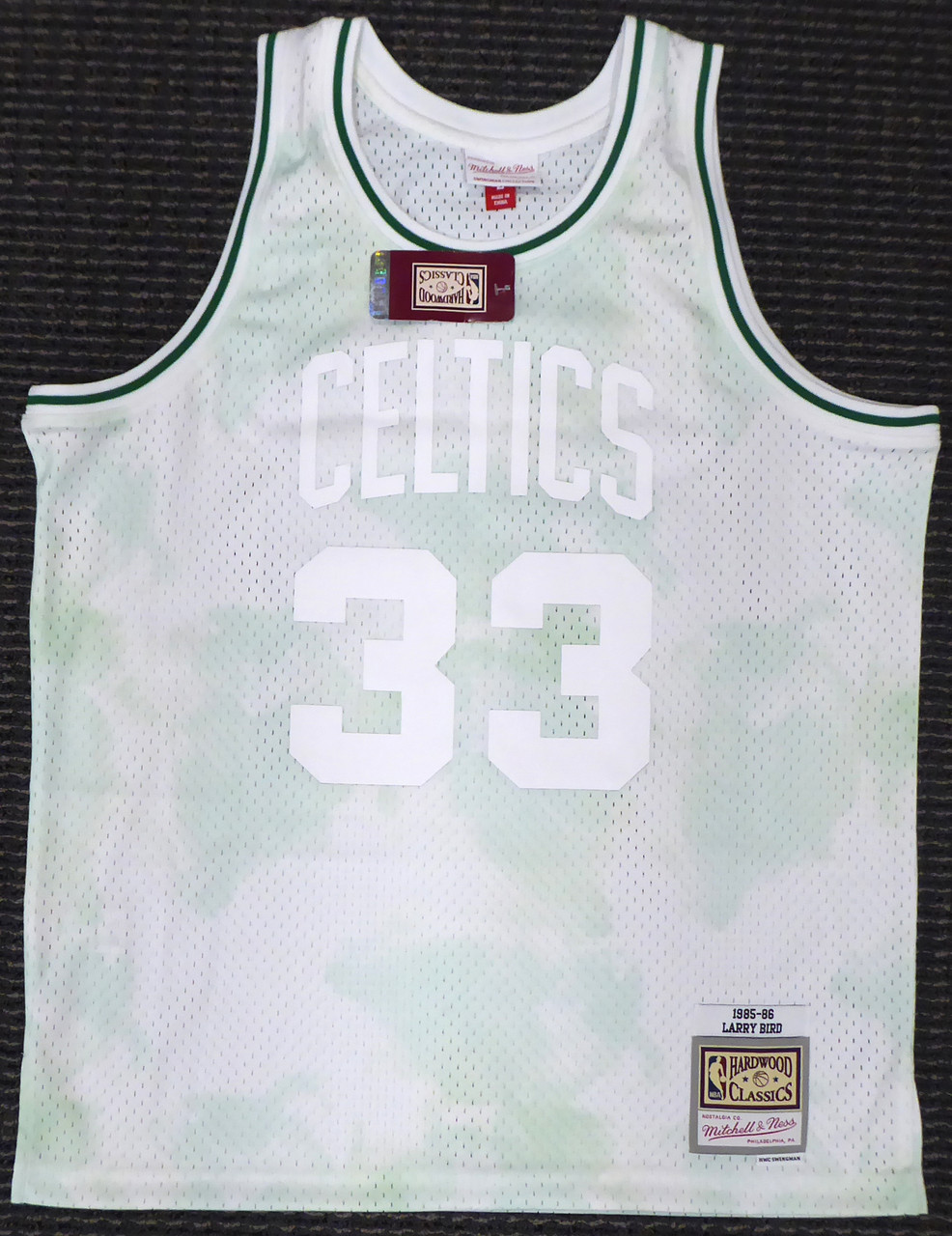 Larry Bird Signed Jersey - Black Mitchell & Ness Gold Toile