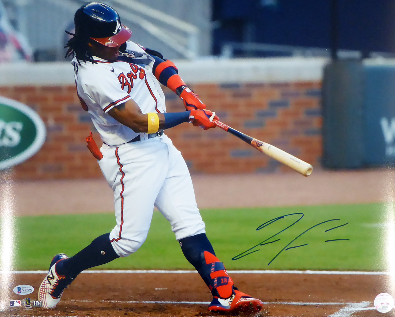 Framed Autographed/Signed Ronald Acuna Jr. Atlanta Braves 16x20