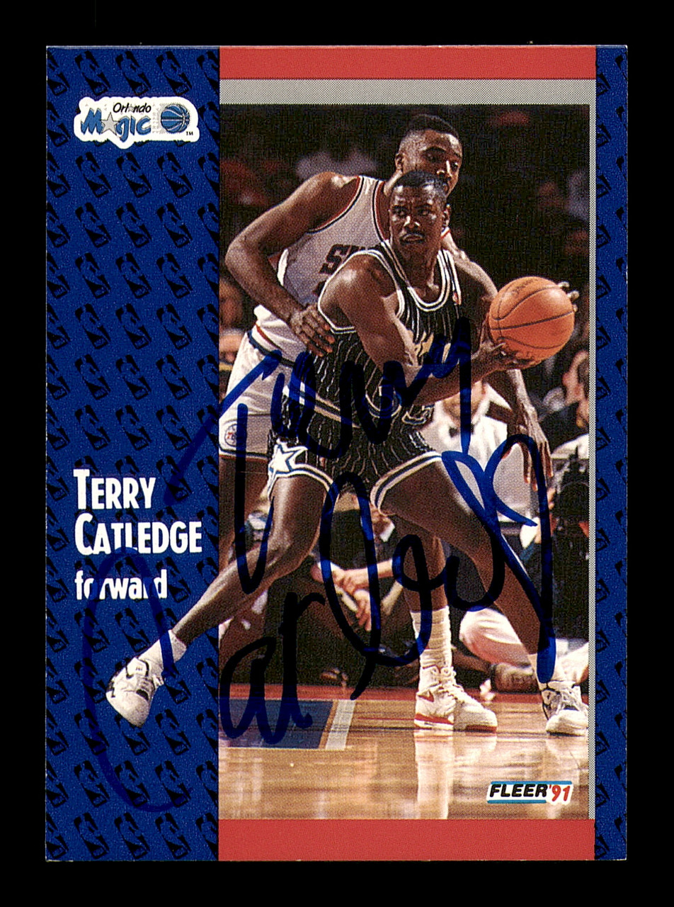 K-Jay★オラクルカード Terry Catledge Autographed 1991-92 Fleer Card #144 Orlando Magic