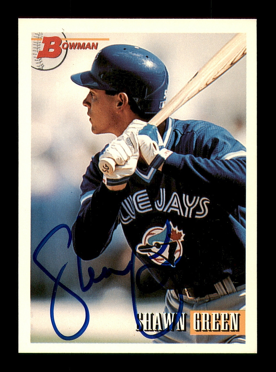 Shawn Green Autographed 1993 Bowman Card #27 Toronto Blue Jays SKU #183835  - Mill Creek Sports