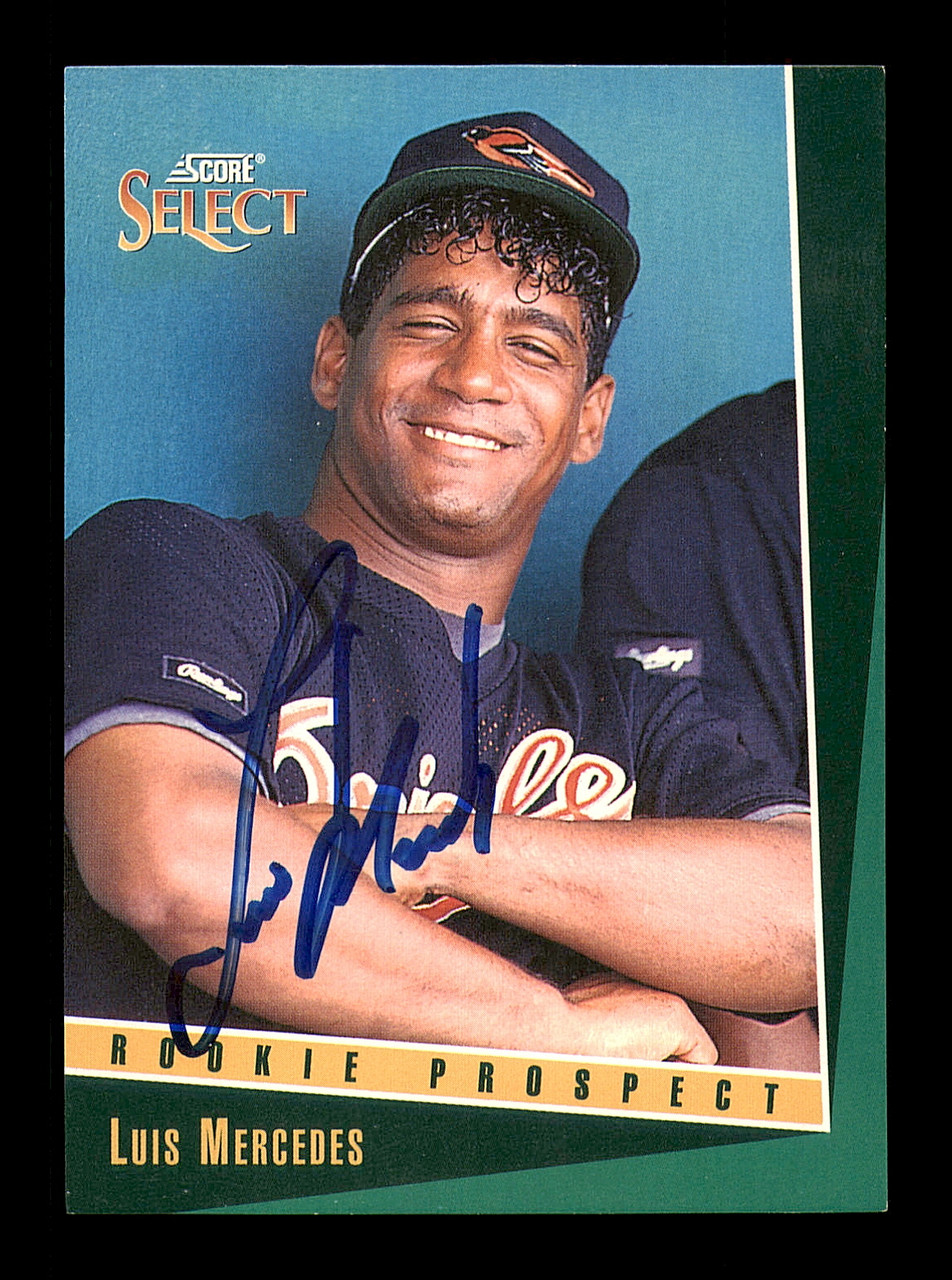 リオスオブメルセデス　MLB Luis Mercedes Autographed 1993 Score Select Card #331