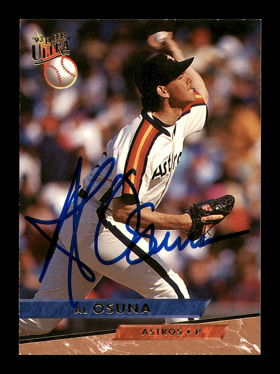 Al Osuna Autographed 1994 Fleer Card #497 Houston Astros SKU #183601