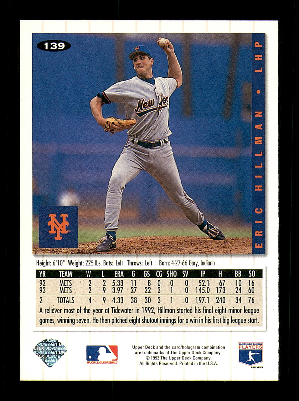  Baseball MLB 1994 Upper Deck All Time Heroes #139