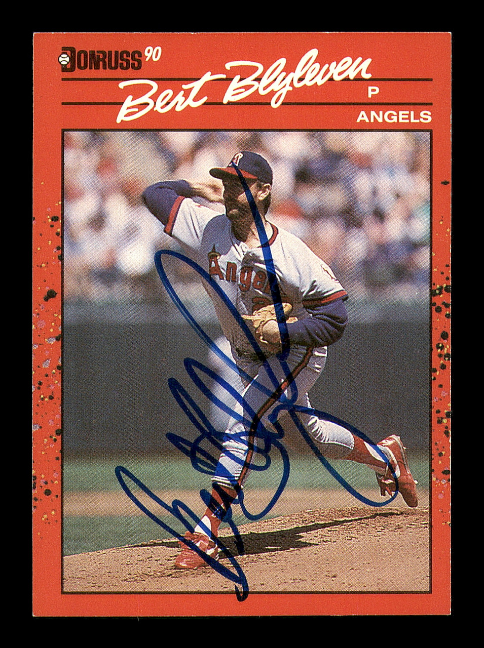 Bert Blyleven Autographed 1990 Donruss Card #331 California Angels SKU  #184426 - Mill Creek Sports