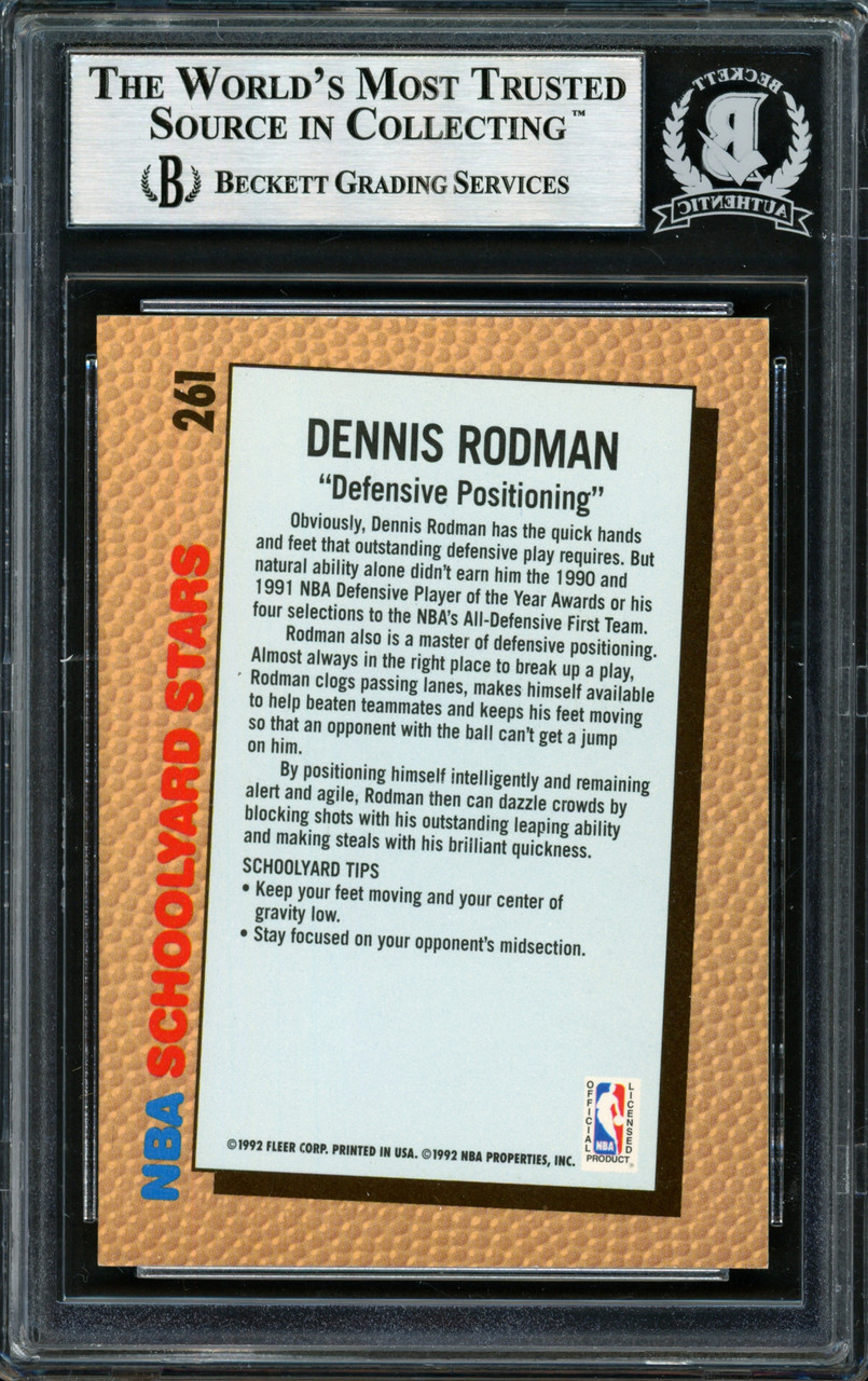 Dennis Rodman Autographed 1992-93 Fleer Ultra Card #58 Detroit