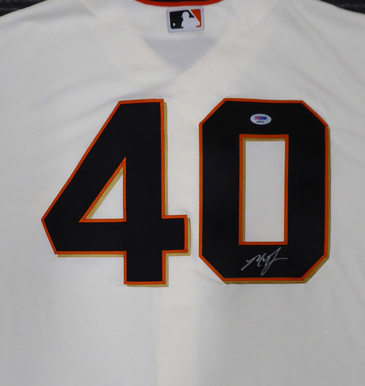 Madison Bumgarner San Francisco Giants Majestic Official Name and Number T- Shirt - Orange
