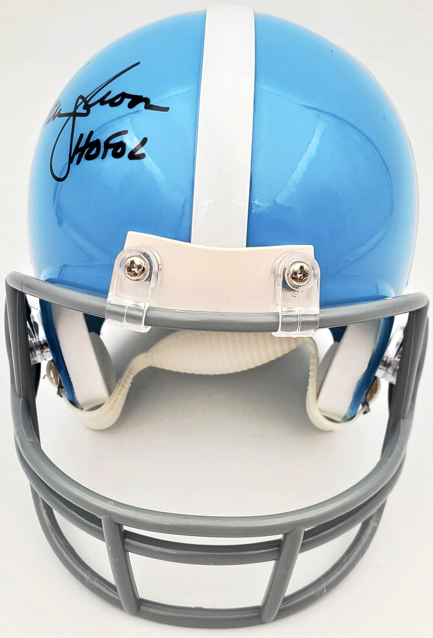 Warren Moon Autographed Signed Houston Oilers Throwback Mini Helmet HOF 06