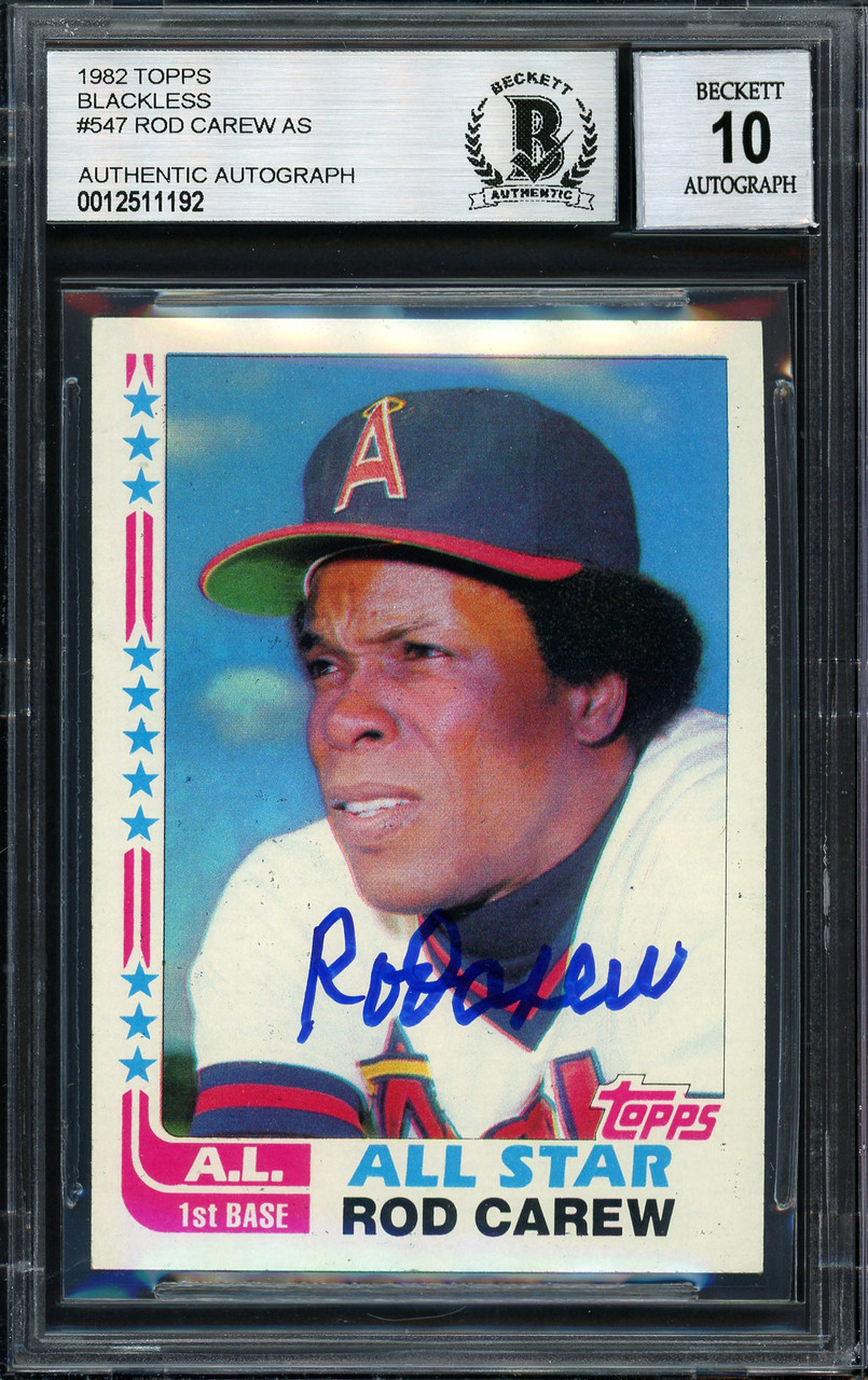 Rod Carew Signed Autographed California Angels White Mitchell